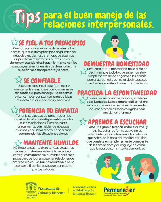 Tips Para El Buen Manejo De Relaciones Interpersonales | Vicerrectoría ...